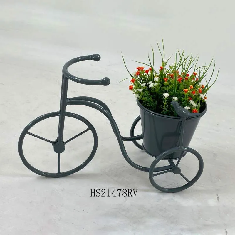 Cykelhållare i metall med fågeldekor