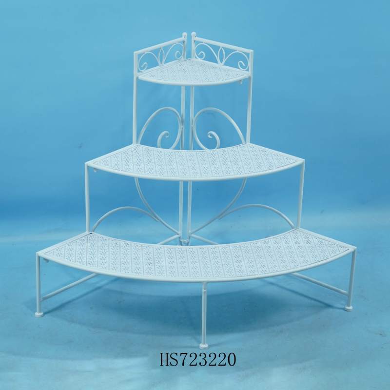 White Metal Flower Stand White Metal Flower Stand